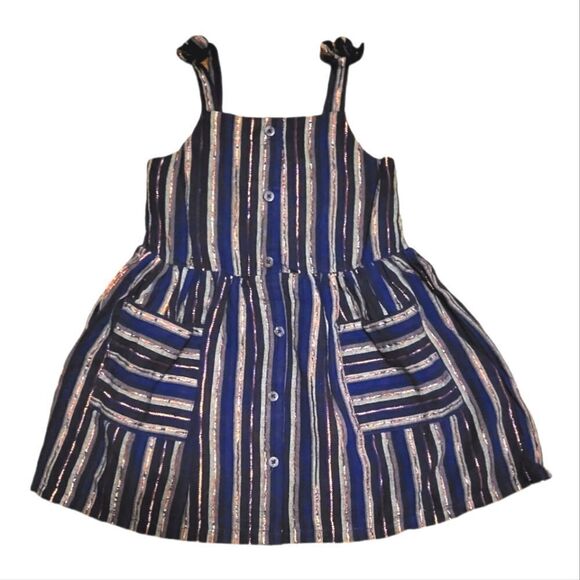 NWT Toddler Cat & Jack™ Tank Top Navy Chambray Dress - Picture 6 of 7